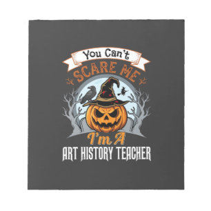 Bloc-note Professeur d'histoire de l'art Halloween Design de