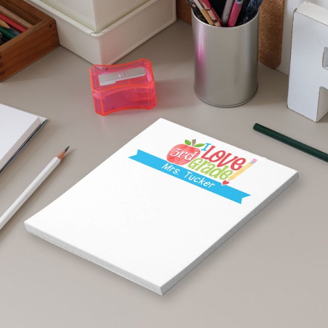 Bloc-note Professeur J'aime Ma Classe N'importe Quelle Note  (Créateur téléchargé)
