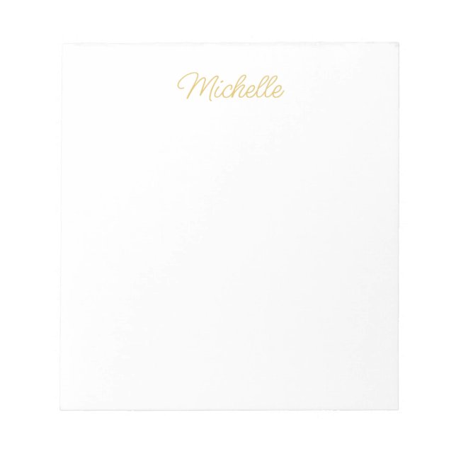 Bloc-note Professional Classical Minimalist Plain Own Name (Devant)