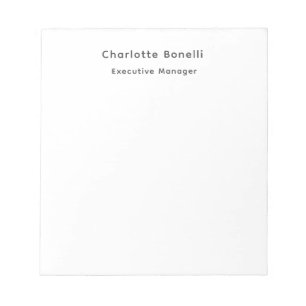 Bloc-note Professionnel Minimaliste Moderne Simple