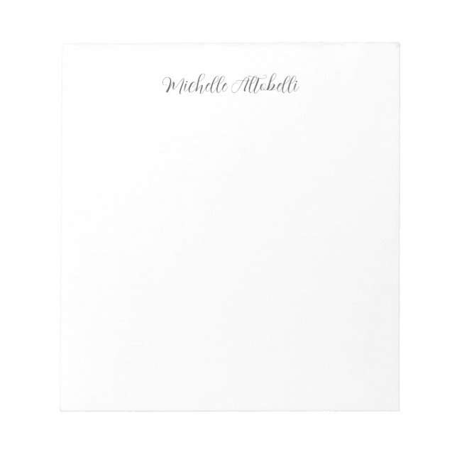 Bloc-note Professionnel moderne manuscrit (Devant)