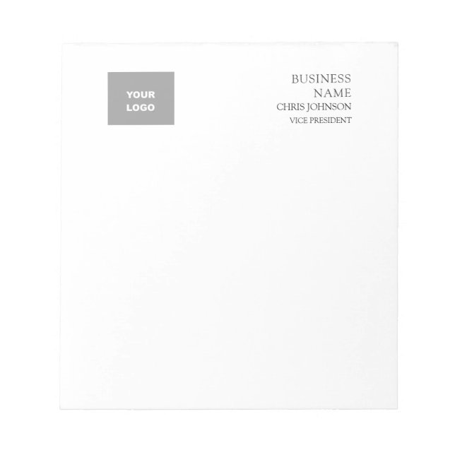 Bloc-note Professionnel Moderne Simple Élégant (Devant)