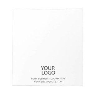 Bloc-note Professionnel Personnalisé Logo Entreprise Blanc