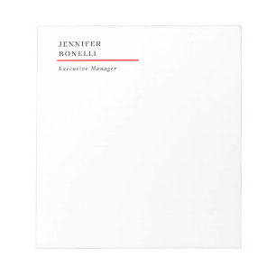 Bloc-note Professionnel plain minimaliste moderne tendance