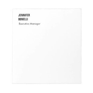 Bloc-note Professionnel plain minimaliste moderne tendance