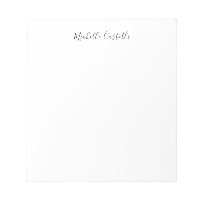 Bloc-note Professionnel Unique Classique Simple Écriture Man (Devant)