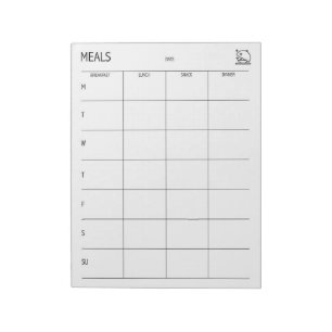 Bloc-note Propre + Planificateur simple de repas