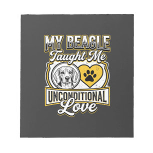 Bloc-note Propriétaire de chien d'amour inconditionnel Beagl