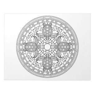 Bloc-note Protection de livre de coloriage de mandala de