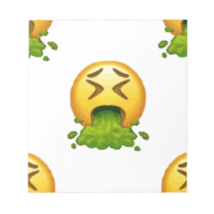 Bloc-note puking émoji