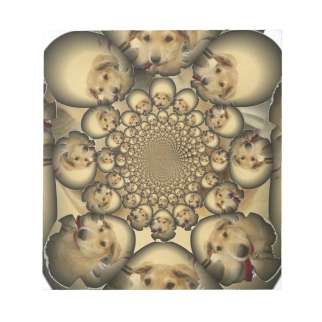 Bloc-note Puppy Kaleidoscope Art Print (Devant)