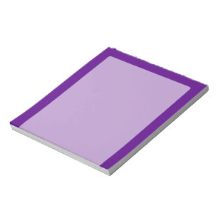 Bloc-note Purple Accent Color Decor Customizable