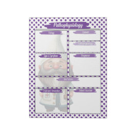 Bloc-note Purple Dr Gnome Nursing - Pathophysiologie Temp