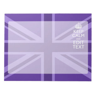 Bloc-note Purple Elegance Gardez Le Calme Votre Texte Union