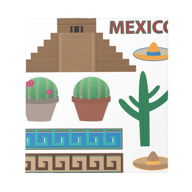 Bloc-note pyramide mexicaine (Devant)