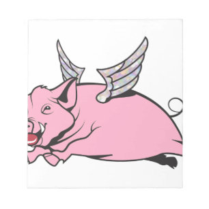 Bloc-note quand les porcs volent