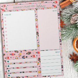 Bloc-note Quotidien Planner Nutcracker Notes Liste des repas