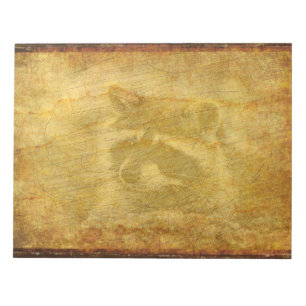 Bloc-note Racoon Faded Vintage