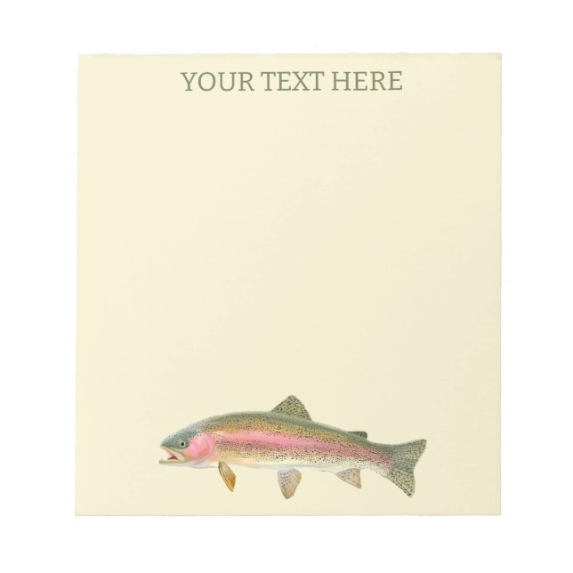 Bloc-note Rainbow Trout Fly (Devant)