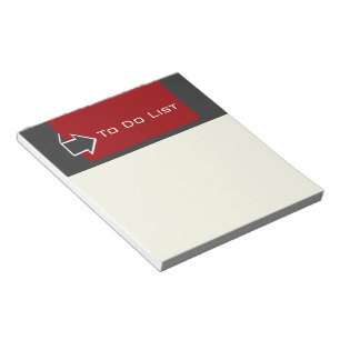 Bloc-note Rappel chic pour faire la conception de flèche de