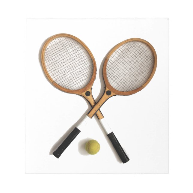 Bloc-note raquettes de tennis, sports, ballgames, (Devant)