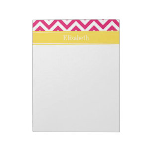 Bloc-note Raspberry Lg Chevron Ananas Nom Monogramme
