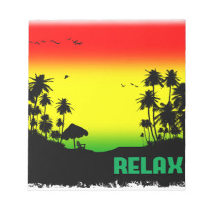 Bloc-note rasta de relaxation