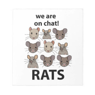 Bloc-note Rats Animal Nous Sommes Sur Conversation Rats Drôl