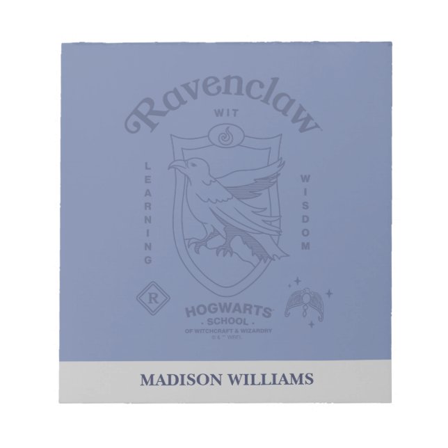 Bloc-note RAVENCLAW™ Wit Learning Wisdom Crest (Devant)