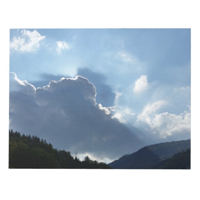 Bloc-note rayons et nuages (Devant)