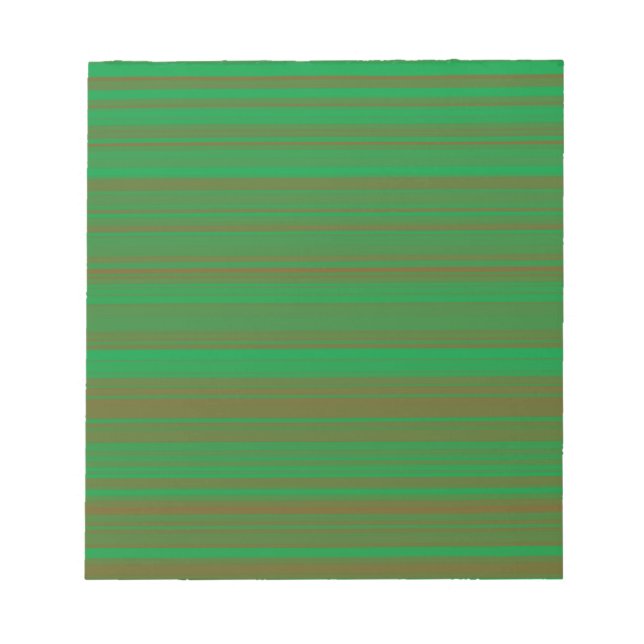 Bloc-note Rayures Vert Marron (Devant)
