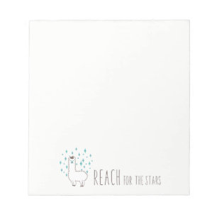Bloc-note "Reach For The Stars" Sweet Llama Illustration