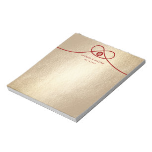 Bloc-note Red Knot Union Double Happiness Chinese Wedding