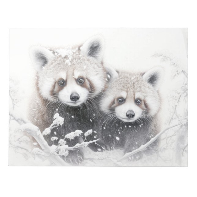 Bloc-note Red Panda Animal Discovery Wild Nature Enk croquis (Devant)