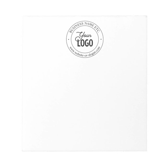 Bloc-note Remplacement de logo facile et texte personnalisab (Devant)