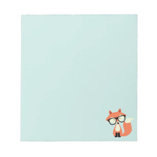 Bloc-note Renard rouge de l'Hipster