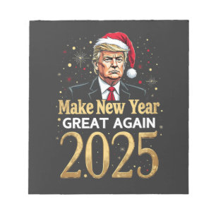 Bloc-note Rendre sa grandeur au Nouvel An 2025 Trump inaugur
