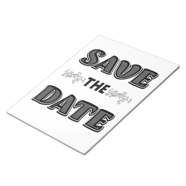 Bloc-note Réservez la date (Incliné)