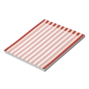 Bloc-note Retro Vintage Vertical PopCorn Classic Stripes
