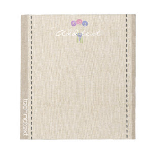 Bloc-note Rêve Rose Linge Look Ajouter Gardener de texte