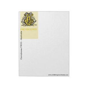 Bloc-note Ribbit -Corroboree FROG - Amphibien - Faune - Faun