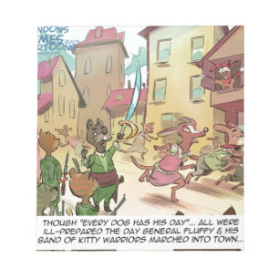 Bloc-note Rick London Funny Cats Vs Dogs Cartoon