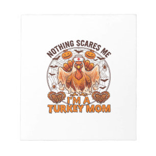 Bloc-note Rien ne me fait peur Dinde Maman Halloween Infirmi