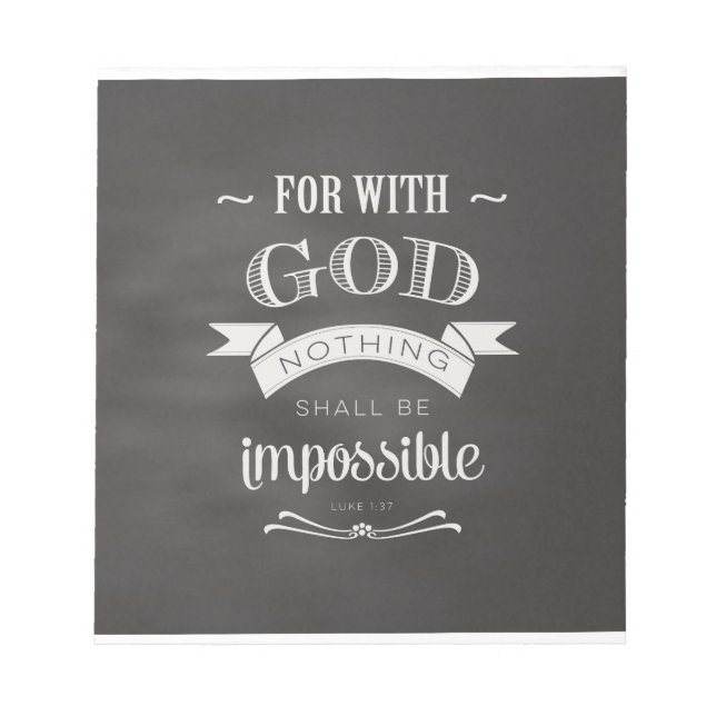 Bloc-note Rien N'Est Impossible (Devant)