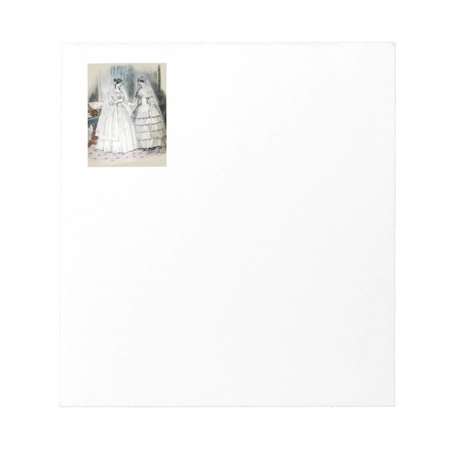 Bloc-note Robe Mariage victorienne (Devant)