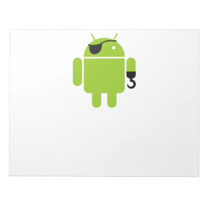 Bloc-note Robot Android puissant pirate