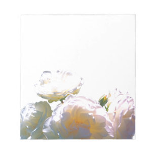 Bloc-note Romantique blanc, jaune, orange, orange, ambre ros