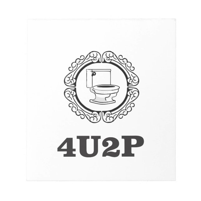 Bloc-note rond pour vous faire pipi (Devant)