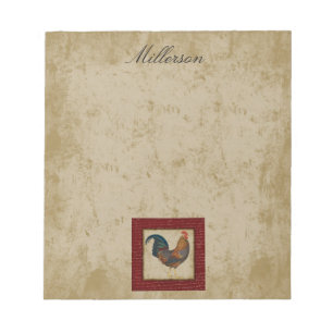 Bloc-note Rooster rouge