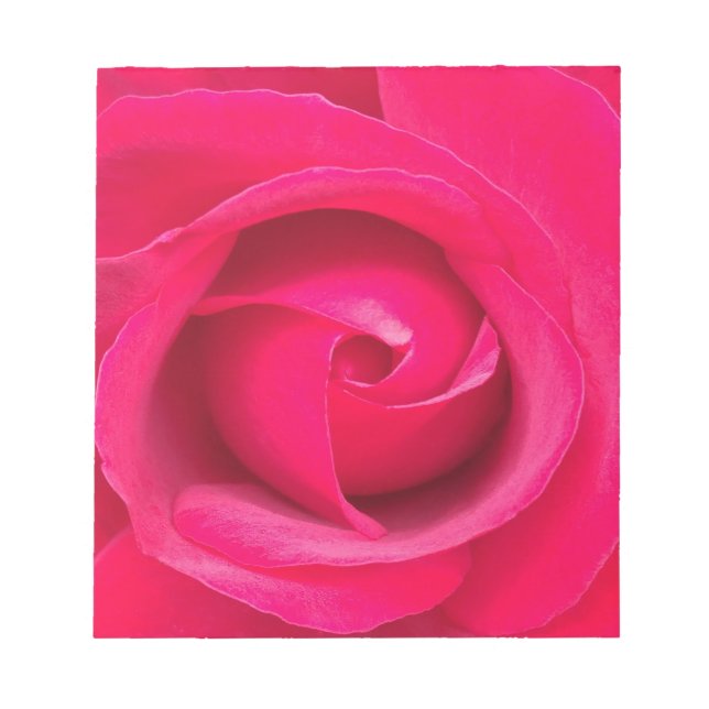 Bloc-note Rose rose rouge romantique (Devant)